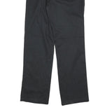 DICKIES Mens Cotton Blend Black Regular Straight Trousers W30 L33 Workwear Zip