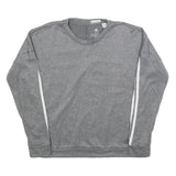 ADIDAS Womens Grey Sweatshirt M Crew Neck Polyester Blend Sportswear Casual