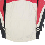 THE NORTH FACE Womens Red & Beige Outdoor Jacket L Polyester Blend Zip Gore-Tex