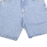WRANGLER Mens Denim Shorts Light Blue Casual M W33 Classic Fit Cotton Blend