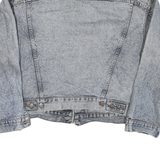 LEVI'S Womens Blue Denim Button Jacket L Cotton Blend Classic Fit Casual