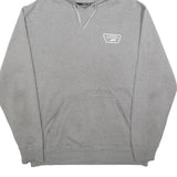 VANS Mens Grey Hoodie M Skate Logo Print Casual Cotton Blend Pullover