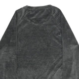 OVS Womens Black Velvet Patterned Jumper Round Neck Basic Knit Size S Heart