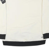 THE NORTH FACE Womens White & Black Crew Neck S Cotton Blend Sweatshirt Outdoor