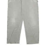 DICKIES Mens Jeans Grey Regular Straight Denim W34 L33 Workwear Zip Closure
