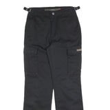 TEDDYS Womens Cotton Blend Black Regular Fit Casual Trousers W28 L32 Utility