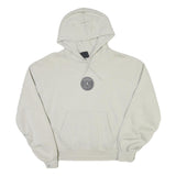 NIKE Womens White Paris Round Logo Pullover Hoodie XS Casual Sweatshirt