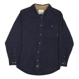LEGENDARY WHITE TAILS Mens Navy Shirt S Button Cotton Blend Classic Casual