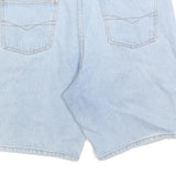 MCPANTHON Mens Shorts Blue Denim L W34 Casual Cotton Summer