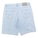 MCPANTHON Mens Shorts Blue Denim L W34 Casual Cotton Summer
