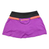 FILA Womens Purple & Pink Athletic Mini Skort Polyester Blend Size M Activewear