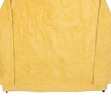 ST JOHNS BAY Mens Yellow Plush Fleece Jumper Long Sleeve Half Zip XL Soft Warm