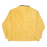 ST JOHNS BAY Mens Yellow Plush Fleece Jumper Long Sleeve Half Zip XL Soft Warm