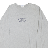 CHAMPION Mens Grey Athletic T-Shirt XL Long Sleeve Crew Neck Cotton Blend
