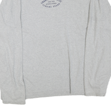 CHAMPION Mens Grey Athletic T-Shirt XL Long Sleeve Crew Neck Cotton Blend