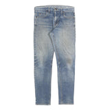 DICKIES Mens Slim Blue Denim Light Wash Jeans W30 L30 Zip Closure Casual