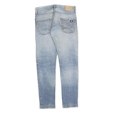 DICKIES Mens Slim Blue Denim Light Wash Jeans W30 L30 Zip Closure Casual