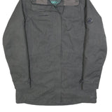 MAMMUT Womens Grey Outdoor Jacket M Polyester Blend Zip Hooded Regular Fit