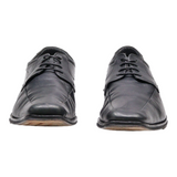 BORELLI Oxford Shoes Black Leather Mens UK 9.5