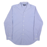 POLO RALPH LAUREN Mens Blue Red Check Shirt XL Classic Cotton Long Sleeve Button