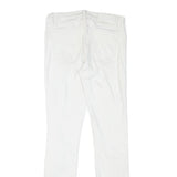 ALL SAINTS Womens White Regular Skinny Denim Jeans W27 L29 Distressed Zip
