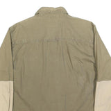 GUIDE SERIES Mens Beige & Cream Cotton Blend Shirt M Colourblock Casual Utility