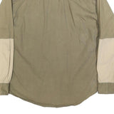 GUIDE SERIES Mens Beige & Cream Cotton Blend Shirt M Colourblock Casual Utility