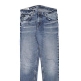 BEN SHERMAN Womens Regular Blue Denim Light W32 L32 Zip Closure Jeans