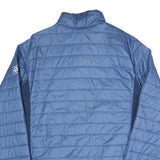 JACK WOLFSKIN Mens Blue & Lime Outdoor Jacket S Polyester Blend Quilted Zip