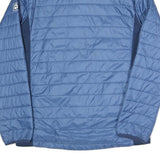 JACK WOLFSKIN Mens Blue & Lime Outdoor Jacket S Polyester Blend Quilted Zip