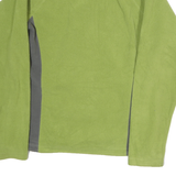 THE NORTH FACE Womens Green & Grey Fleece Jacket M Polyester Zip Outdoor Casual