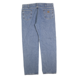 CARHARTT Mens Jeans Blue Relaxed Straight Denim Medium W42 L34 Workwear Zip