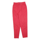 TAIFUN Womens Red Regular Fit Straight Leg Trousers W28 L32 Comfort Classic