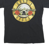 BAY ISLAND Womens Black Guns N Roses Graphic T-Shirt M Short Sleeve Crew Neck