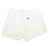 LEE Womens White Cotton Classic Casual Shorts Size S W28 Button Fly