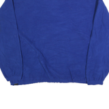 TIMBERWEAR Mens Blue & Black Pullover Plain 1/4 Zip Jumper Polyester XL Relaxed