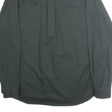 EDDIE BAUER Mens Black Plain Shirt 2XL Long Sleeve Button-Down Formal Casual