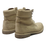 TIMBERLAND 6 Inch Womens Lace-Up Boots Beige Leather UK 6 Durable Outdoor
