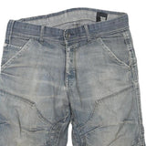 JACK&JONES Mens Shorts Blue Casual L W36 Cotton Blend Relaxed Fit