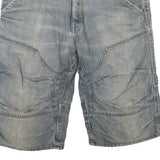 JACK&JONES Mens Shorts Blue Casual L W36 Cotton Blend Relaxed Fit