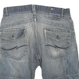 JACK&JONES Mens Shorts Blue Casual L W36 Cotton Blend Relaxed Fit