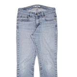 LEVI'S Womens Slim Blue Denim Light Wash Jeans W28 L26 Classic Cotton Blend Zip