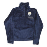 NHL Mens Blue Pullover Plain Crew Neck Basic Knit Jumper S Soft Warm