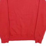NIKE Mens Red Plainfield Baseball Crew Neck L Sweatshirt Cotton Blend