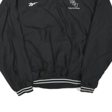 REEBOK Mens Black Team Physician Sweatshirt V Neck XL Lightweight Sportswear