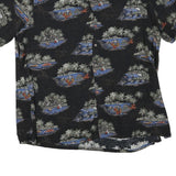 BATIK BAY Mens Black Hawaiian Shirt 2XL Cotton Blend Short Sleeve Relaxed Fit