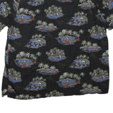 BATIK BAY Mens Black Hawaiian Shirt 2XL Cotton Blend Short Sleeve Relaxed Fit