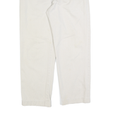 NAUTICA Mens Regular Fit Beige Cotton Blend Zip Trousers W34 L30 Comfortable