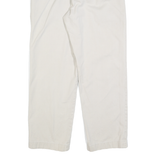 NAUTICA Mens Regular Fit Beige Cotton Blend Zip Trousers W34 L30 Comfortable