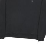 FILA Womens Black Crew Neck L Sweatshirt Cotton Blend Logo Patch Casual